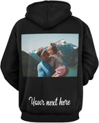 Artsadd Custom Face Unisex athletic Pockets Sweatshirt Loose Hoodie Custom Christmas Long Sleeve Sweatshirt Hooded Pullover