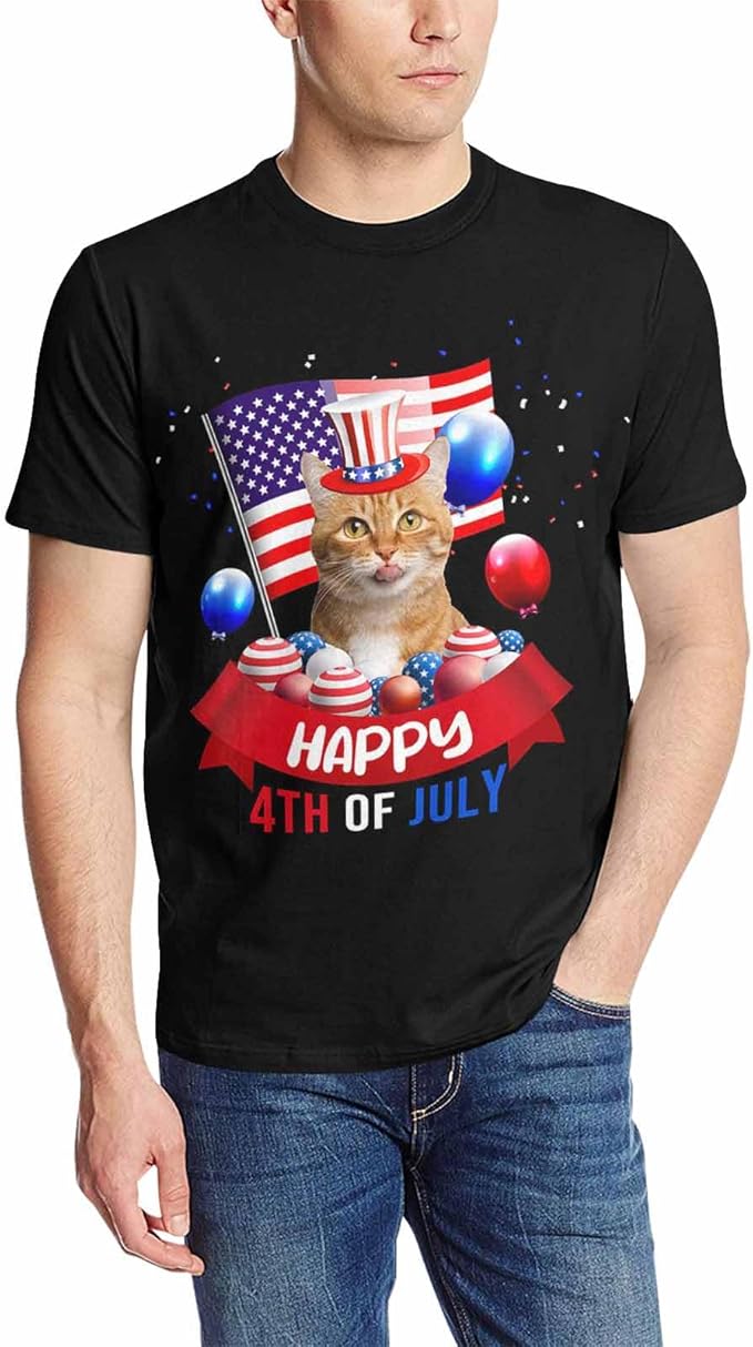 Custom T Shirts with Face Photo Text Pet Shirt for Men Personalized Picture Tee Shirt Design Your Own Dad Grandpa Shirt