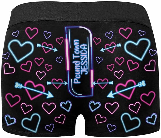 M YESCUSTOM Custom Faces Funny Short Briefs Gift for Husband Underwear