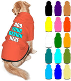 Custom Dog Hoodie Personalized Photo Text Logo Name Dog Clothes, Soft & Warm for Puppy Sweatshirt Hooded for Small Medium Large Dogs Girl/Boy Cats/Kitten, Tomato, S