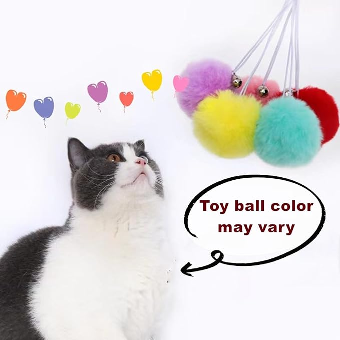 SHENGOCASE 14.6" Light Grey Nest Basket Lounger Hammock Bed for Cat Tree Tower Replacement, 5-Pack Hanging Toys, Cat Tree Accessories Hammock Attachment