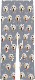MyPupSocks Customized Face Pajamas Pants Photo Pajama Bottoms for Men S-XXL
