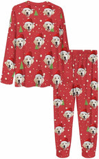 MyPupSocks Custom Face Pajamas Sets for Women, Personalized Photo Sleepwear XS-XXL