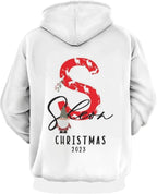 Artsadd Custom Face Unisex athletic Pockets Sweatshirt Loose Hoodie Custom Christmas Long Sleeve Sweatshirt Hooded Pullover