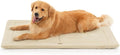 Made4Pets Dog Crate Pad Bed for Large Dogs, Washable & Reversible, Anti-Slip Kennel Mat for Cozy Sleeping, Soft Fluffy Dog Bed for Indoor & Outdoor Use, 41"x29", Beige