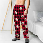 MyPupSocks Customized Face Pajamas Pants Sleep Bottoms for Men Women XS-2XL