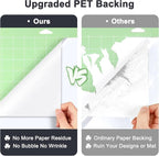 White Permanent Vinyl - Matte White Adhesive Vinyl Roll for All Cutting Machine, Permanent Outdoor 12" x11FT for Decor Sticker, Car Decal, Scrapbooking, Signs, Matte & Waterproof