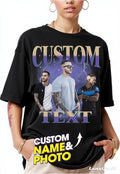 NAZENTI Custom Valentine Shirt Gifts for Boyfriend, Customized Bootleg Rap Tee