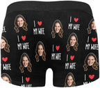 M YESCUSTOM Custom Boxers Briefs for Men Personalized Boxers with Face Mens Funny Underwear with Photo XS-5XL