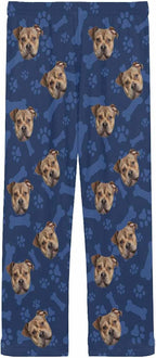 MyPupSocks Custom Pet Face Pajamas Pants Photo Pajama Bottoms for Men S-XXL