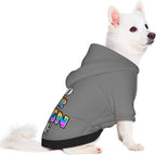 Personalized Dog Hooded Sweatshirt, Custom Pet Pullover Hoodie Design Your Own Text Image for Small Dogs Puppy Cat Kitten Clothes Dog Shirt Customizable, Customized Gifts, Gray, S,