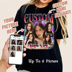 NAZENTI Custom Valentine Shirt Gifts for Boyfriend, Customized Bootleg Rap Tee