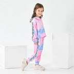 Toddler Baby Girls Clothes Long-sleeve Tie Dye Hoodie Sweatshirt Pants Hooded Outfit Set