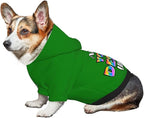 Dog Hoodie Design Your Own Personalized Pet Hoodies Small Pets Wear Shirt Customized Dog Clothes Custom Hooded Sweatshirt Pullover Text Image Dogs Puppy Cat and Kitten, Green, XL,