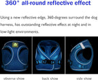 FEimaX Dog & Cat Harness Set, No Pull Soft Mesh Reflective Adjustable Pet Harness for Small to Large Dogs & Cats - Easy Control for Walking