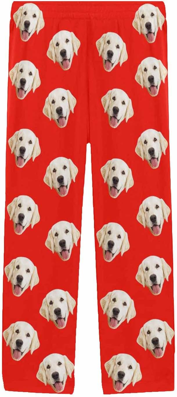 MyPupSocks Personalized Face Pajamas Pants Photo Pajama Bottoms for Men S-XXL
