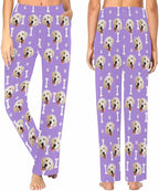 Custom Face Pajamas Pants Personalized Nightwear Bottoms for Women XS-XXL