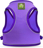 FEimaX Dog Harness and Leash Set, No-Pull Breathable Soft Mesh Puppy Vest Harness Reflective Adjustable Pet Harnesses for Small Medium Dogs and Cats - Outdoor Easy Control for Walking (M, Purple)