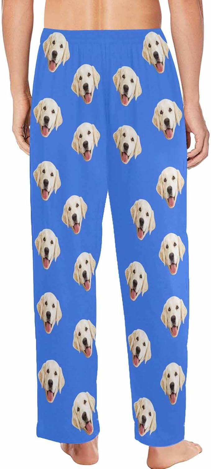 MyPupSocks Personalized Face Pajamas Pants Photo Pajama Bottoms for Men S-XXL