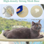 Cat Hammock - Window Bed with Suction Cups, Space Saving Indoor Cat Seat (Purple)