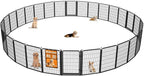 Wide Gate Dog Fence Outdoor Pens Outside,Portable Dog Play Pen 40" H 30 Panels Pet Playpen Exercise Pens for Puppys Small Medium Large Dogs RV Camping Yard Garden Indoor