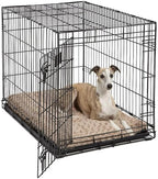 MidWest Homes for Pets Intermediate QuietTime Deluxe Mocha Ombré Swirl Plush Pet Bed, Machine Washable, Non-Skid Bottom, Soft Crate Mat for 36-inch Crates