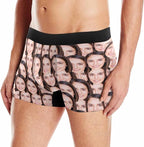 M YESCUSTOM Custom Faces Funny Short Briefs Gift for Husband Underwear