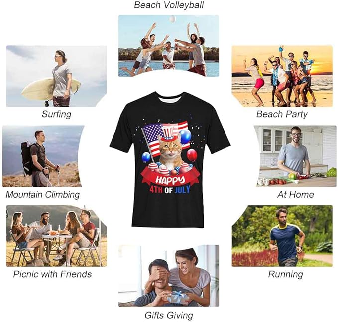 Custom T Shirts with Face Photo Text Pet Shirt for Men Personalized Picture Tee Shirt Design Your Own Dad Grandpa Shirt