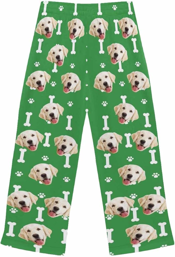 Custom Face Pajamas Pants Personalized Nightwear Bottoms for Women XS-XXL