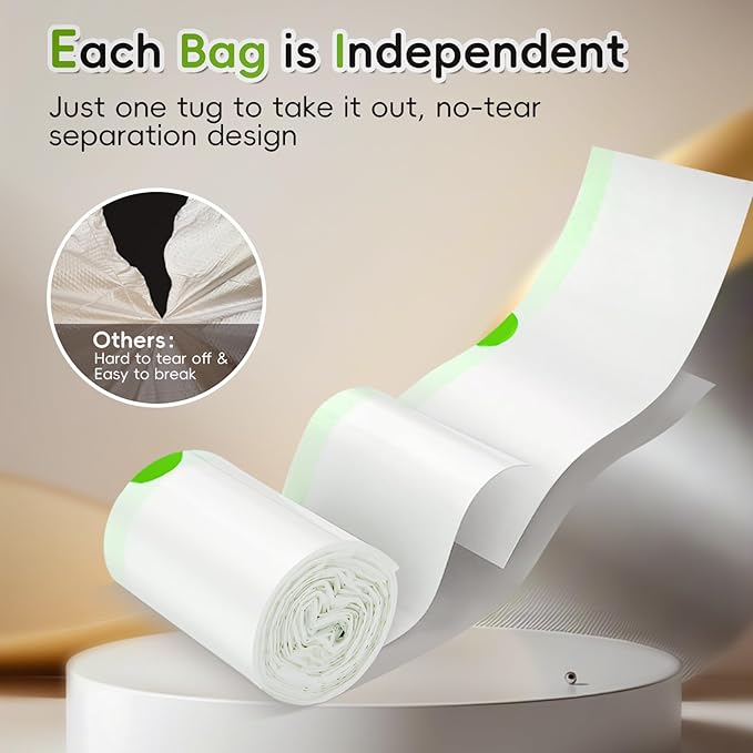 Litter Box Liners 60 Count Jumbo Cat Litter Bags, Easy Clean Up Thick Large Kitty Litter Liners for Litter Box, Drawstring Cat Litter Box Liner Bags for Litter Box Robot 4 and 3
