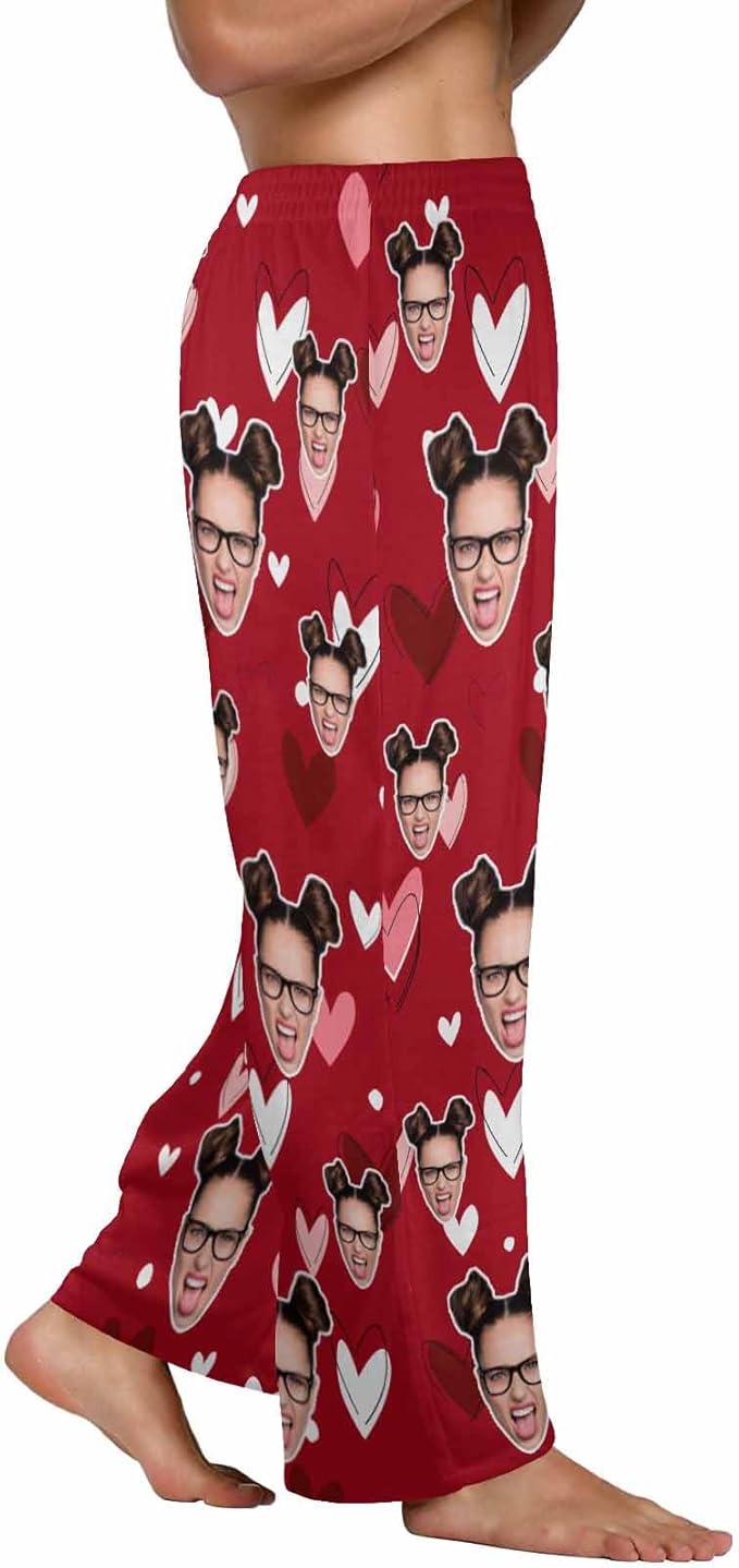 Custom Pajama Pants for Men, Personalized PJ Pants with Photos, Custom Mens Pajama Shorts, Gifts for Dad Husband