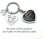 Pet Dog Remembrance Memorial Photo Frame Keychain Gifts, Pet Sympathy Present,You are Always in My Heart