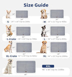 MADE 4 PETS Dog Crate Pad Bed for Large Dogs, Washable & Reversible, Anti-Slip Kennel Mat for Cozy Sleeping, Soft Fluffy Dog Bed for Indoor & Outdoor Use, 36"x27", Gray