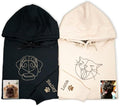 Personalized Embroidered Dog Hoodie, Personalised One-Line Dog Shirt, Unisex Embroidered Dog Hoodie, Dog Lovers Gifts
