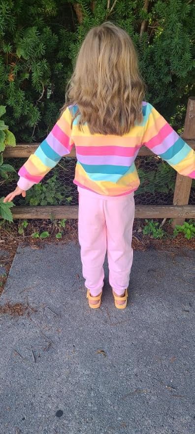 Little Girls Unicorn Outfits 2 Piece Kids Ruffle Sleeve Sweatshirt + Leggings Fall Leopard Clothing Sets 2-10 Years Old