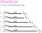 HIKISS Long Dog Leash Obedience Recall Training Agility Lead with Thickening Material for Large Dog - 15ft 20ft 30ft 50ft 100ft Training Leash(Pink 15ft)