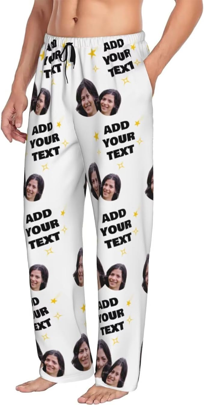 Custom Pajama Pants Personalized Pajama Bottoms With Photo Customizable Pajama For Men Women Add Your Design