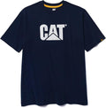 CAT Men's Trademark T-Shirts with Shape-Retention Rib Trim Spandex, Tagless Neck, and Cat Logo on Left Chest
