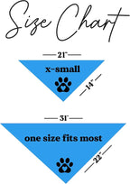 Werewolf in Training Costume Halloween Dog Bandana (Turquoise, OS 287)