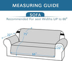 H.VERSAILTEX Reversible Sofa Slipcover Furniture Protector Water Resistant 2 Inch Wide Elastic Straps Sofa Cover Couch Covers Pets Kids Fit Sitting Width Up to 66" (Sofa: 75" x 110", Dark Teal/Beige)