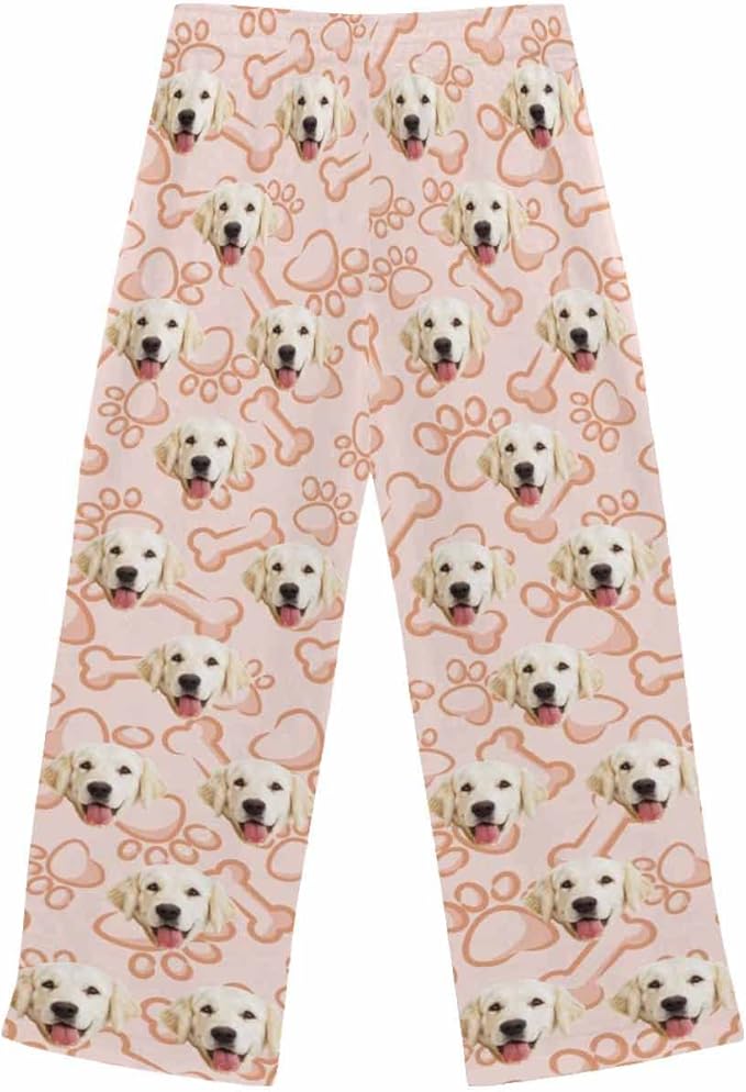 Custom Face Pajamas Pants Personalized Nightwear Bottoms for Women XS-XXL