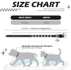 EXPAWLORER Halloween Leather Cat Collar - Adjustable Pet Collar with Rivet Spike for Girl Boy Cats, Punk Accessories with Bell & Durable D-Ring,Silver Square Nails