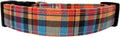 Orange Plaid Dog Collar (Small)