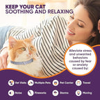 Calming Collars for Cats with Pheromones, Anxiety and Stress Relief 6 Pack Adjustable and Waterproof. Drug Free Solution Helps Reduce Spraying,Aggression and Nervous Behavior