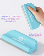 Gentle Deshedding Brush for Short, Medium & Long Hair Dog Wooden Handle, Ergonomic Pet Deshedding Grooming Tool(blue)