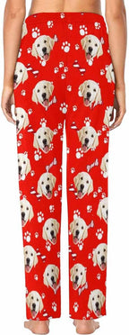 Custom Face Pajamas Pants Personalized Nightwear Bottoms for Women XS-XXL