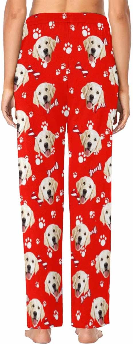 Custom Face Pajamas Pants Personalized Nightwear Bottoms for Women XS-XXL