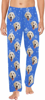 MyPupSocks Personalized Face Pajamas Pants Photo Pajama Bottoms for Men S-XXL