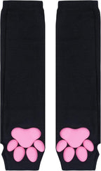 Nydotd Cat Paw Pad Mittens Gloves Kawaii Pink 3D Claw Fingerless Cute Cat Cosplay Gloves Sleeve for Girls Party