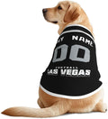 Las Vegas Custom Pet Jersey Dog Clothes Jersey Various Sizes Customized Any Name & Number for Small & Middle and Big Dogs